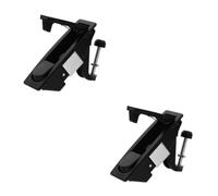 2pcs Adjustable Lever Compression Latch Lock Zinc Alloy for Cabinets | Push Button Actuation, Wear Resistant Raised Trigger, Black Finish, Suitable for High and Low Voltage Cabinets