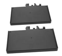 2pcs Adjustable Microphone Sound Card Tray Clamp on Stand | Easy Install, Raised Edges, Plastic and Stainless Steel Build, for Broadcast Rooms and Lectures