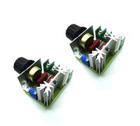 2pcs Adjustable Motor Speed Controller Thermostat SCR AC 50-220V 2000W