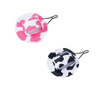 2PCS Adjustable Pet Sunshade Cap Fisherman Hat with Open Ear Design for Outdoor Travel Dog Cat Bucket