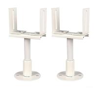 2PCS Adjustable Radiator Brackets, Constructed from Aluminum, Enhances Home Decor while Supporting Cast Iron Radiators (Adjustable 46-50 cm)