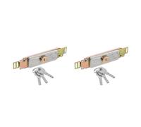 2pcs Adjustable Roller Shutter Lock with Centre Bolt | Heavy Duty Iron and Steel Construction, Quick Fitting Security Hardware, Suitable for Warehouses, Shops, Outdoor Entrances