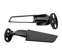 2PCS Adjustable Rotating Side Mirror Wind Wing, Modified Motorcycle Metal Rearview Mirrors Wind Wing with Removable Stud, Broader vision Motorcycle Rearview Mirror Fit for NINJA 250 for for ZX