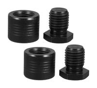 2pcs Adjustable Screw Jack Pad for Machine Leveling, Steel Flat Head | Anti-slip Surface, Balanced Support and Vibration Cushioning, for Lathes, Workbenches, Workshop Setup