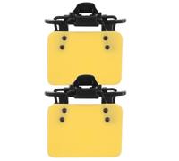 2pcs Adjustable Shooting Eye Blinder Clip on Eyeglass Frames Yellow | ABS Clip on Double Sided Panel, Precision Shooting and Clay Shooting, for Shooters and Archers