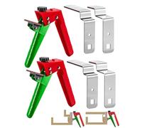2PCS Adjustable Stainless Steel Drawer & Cabinet Fixing Clamp Set - One-Touch Removable & Locking, 21-43mm Width, for Woodworking, Ideal for Pro Carpenters & DIY Enthusiasts