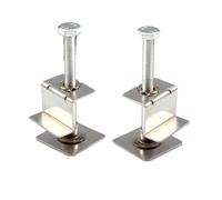 2PCS Adjustable Tile Height Regulator Wall and Floor Tile Leveling Tool with Lifter, Silver