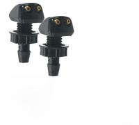 2pcs Adjustable Windshield Washer Nozzle 360 Degree Car Wiper Water Sprayer Fit Auto Glass Cleaning Replacement Part Black Abs in 1.14