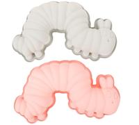 2pcs Adorable Caterpillar Silicone Chocolate Mold | Smooth Surface, Fine Texture, Easier Release, Less Cleanup, for Pastry Chefs, Parents, Cake Shop