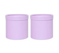 2PCS Adorable Flower Holding Pails Stylish Shade Gift Wrapping Boxes for Festival Celebration and Individualized Creation Blossomy Arrangement Container