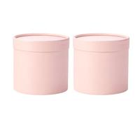 2PCS Adorable Flower Holding Pails Stylish Shade Gift Wrapping Boxes for Festival Celebration and Individualized Creation Blossomy Arrangement Container