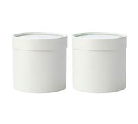 2PCS Adorable Flower Holding Pails Stylish Shade Gift Wrapping Boxes for Festival Celebration and Individualized Creation Blossomy Arrangement Container