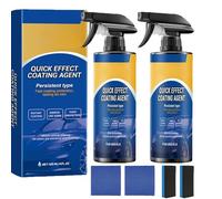 2PCS Advanced Automotive Quick-Acting Coating Agent Spray, 120ml Quick Effect Coating Agent, Ceramic Coating Spray for Cars, Multi-Functional Car Polish Renewal Agent.