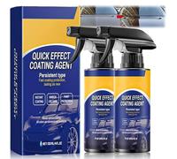 2Pcs Advanced Car Coating Spray, Quick Effect Coating Agent - 3 in 1 High Protection Car Finish, Multi-Functional Finish Renewal Agent for Cars, Motorcycles, Advanced Ceramic Finishes, 120ml