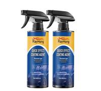 2PCS Advanced Car Quick-acting Coating Agent Spray, 3 in 1 High Protection Quick car coating spray, Ceramic Coating for Cars, Multi-Functional Coating Renewal Agent, Polish Spray Waterless Wash Wax