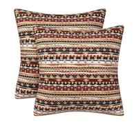 2PCS African Ethnic Boho Cushion Covers - 45x45 cm Vintage Pillow Cases
