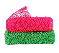 2Pcs African Net Sponge 12x30 Labor-Saving Long Widen African Net Cloth Portable Mesh Foldable Exfoliating Washcloth for Men and Women, Exfoliating Washcloth, Sponge