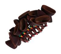2pcs African Seed Rattle Bracelet Nut Shell Percussion Shaker Women