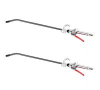 2PCS Air Blow Gun, ABG-400 Nozzle Duster Blow Gun Cleaner, Long Air Blow Kit for Precision Machinery, Workshop, Instrument Dust Cleaning