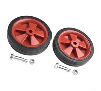 2PCS Air Compressor Caster Wheel Replacement Assembly, Casters Replacement Wheel With Screws, For Air Pumps Oil-free Machines Air Compressors(6inch)