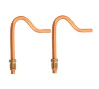 2pcs Air Compressor Check Valve Connector Tube | Cylinder Head to Tank Fitting, Leak Proof and Corrosion Resistant, High Temperature Resistance, Stable Pressure Output