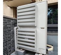 2PCS Air Conditioner Deflector AC Cover for Outside Units, Anti-Direct Blowing Baffle Wind Guide Cover, Steel Air Vent Protection Fence Screen, Defender Grilles for AC Compressor Condenser