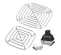 2Pcs Air Fryer Crisper Racks for Ninja Crispi Air Fryer FN101 AS101