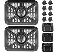 2pcs Air Fryer Grill Pan for Ninja Foodi AF400UK 9.5L 6 in 1 DualZone 2 Drawer