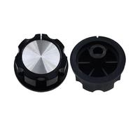 2PCS Air Fryer Knob Replacement, D-Shape Shaft 6mm Hole Timer Control Knob for Tower Air Fryer, Oven, Pressure Cooker, Rice Cooker, Kitchen Appliance Control Switch Button