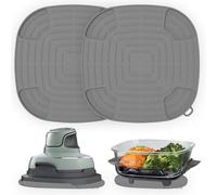 2Pcs Air Fryer Trivets Silicone,Silicone Air Fryer Trivets,Silicones Heat Resistant Mat for Ninja Crispi,for Ninja Crispi Glass Air Fryer Accessories,Heat-Resistant,Non-Slip,Protection for Countertop