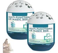 2Pcs Air Purification Dust Removal Magic Box, 120g Multi-Functional Air Magic Box Cleaner For Pet Areas Nursery Bedroom Living Room Kitchen Entryways, Odor Eliminator, Long-Lasting Freshness