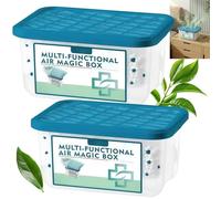 2PCS Air Purification Dust Removal Magic Box,Multi-Functional Air Magic Box Purifier & Dust Collector,Automatic Air Purifier,Home Indoor Kitchen Air Fresheners,Automatic Dust Removal Magic Box