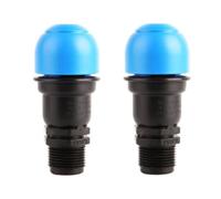 2Pcs Air Relief Valve 1 inch Plastic Air and Vacuum Release Bleeder Valve Irrigation Accessory for Agricultural Drip Systems