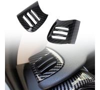 2PCS Air Vent Outlet Cover Trim Fit for Mini Cooper F55 F56 2014-2023 Carbon Fiber Printed Interior Front Upper Trim Interior Covers Car Air Conditioner Outlet Decorative Cover