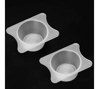 2PCS Airbrush Filter Cup, These PP Strainer Filters Accessories Great for Paint, Crafts, Size 1.30" x 0.98", Hole Diameter 0.83" (White)