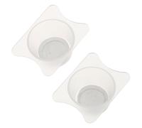 2pcs Airbrush Paint Filter Cup for Artists and Scale Modelers | Fine Mesh PP and Metal Build, Reusable White Design, for Acrylic Paints and Nail Art Use