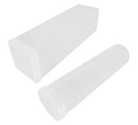 2pcs Airtight Cookie Storage Containers Round Square Biscuit Canisters with Sealed Lid for Freshness Transparent Food Storage Jars for Kitchen Organization