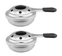 2Pcs Alcohol Stove, 3.74x1.77" Adjustable Temperature Mini Spirit Burner, Portable Stainless Steel Camping Stove, Windproof Backpacking Stove for BBQ Cooking Picnic Portable Stove Camping Stove Backpa
