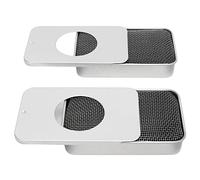 2Pcs Alcohol Stoves, 8x5x1.5cm/3.1x2.0x0.59in Mini Alcohol Stove Stainless Steel Alcohol Burner Fireproof Cotton Alcohol Stove for Backpacking