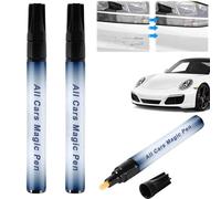 2PCS All Cars Magic Pen for Car Scratches,Weatherproof Cars Scratch Remover Pens,Auto Touch up Paint Pens,All Car Fix Pens,Quick Filling Scratches and Seals,Fits all Automotive Colors