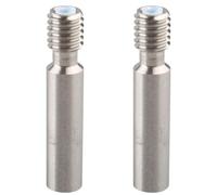 2Pcs All-Metal Stainless Steel Nozzle Throat Feeding Tube With Teflon Tube Compatible with Extruder V6 J-Head Neck Makerbot MK8 RepRap 3D Printer Hotend 1.75mm Filament 1