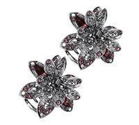 2pcs Alloy Crystal Hair Claw Clips Vintage Purple Hair Jaw Clips