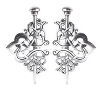 2pcs Alloy Hair Stick Pin Silver for Proms and Weddings | Lightweight Design, Unique Beautiful Style, Youth Girl Accessory, Elegant Choice for Special Occasions