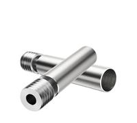 2pcs Alloy Heat Break Thermal Tube for Prusa Mini 3D Printer, 40mm TC4 Metal Throat with Enhanced Thermal Insulation and Smooth Internal for Surface for Reliable Filament Flow