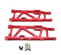 2pcs Alloy Rear Lower Suspension A-Arms ARA330654 for Arrma Kraton 6S BLX Outcast 6S BLX Notorious 6S BLX Talion 6S BLX Upgrades Part (Red)