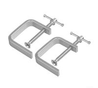 2Pcs Alloy Steel C Clamp 50-100mm Clamp Woodworking Clamp Heavy Duty C-clamp with Wide Jaw Openings for Wood Clamping(0-100MM)