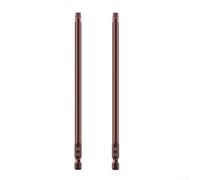 2pcs Alloy Steel Hex Head Screwdriver Bits Set 1.5mm To 6mm With 150mm Long Shank For Electric Drill And For Impact Driver Tools Bronze Finish(5mm)