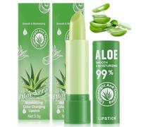 2PCS Aloe Vera Colour Changing Lip Balm Set, Deeply Hydrating