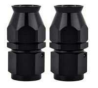 通用 2Pcs Aluminium 6AN Straight Push On Fuel Hose Fitting