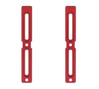 2PCS Aluminium Alloy Bike Water Bottle Cage Adapter With Screws, Adjustable Height For Road, Mountain, Electric And Kids Bikes(Red)